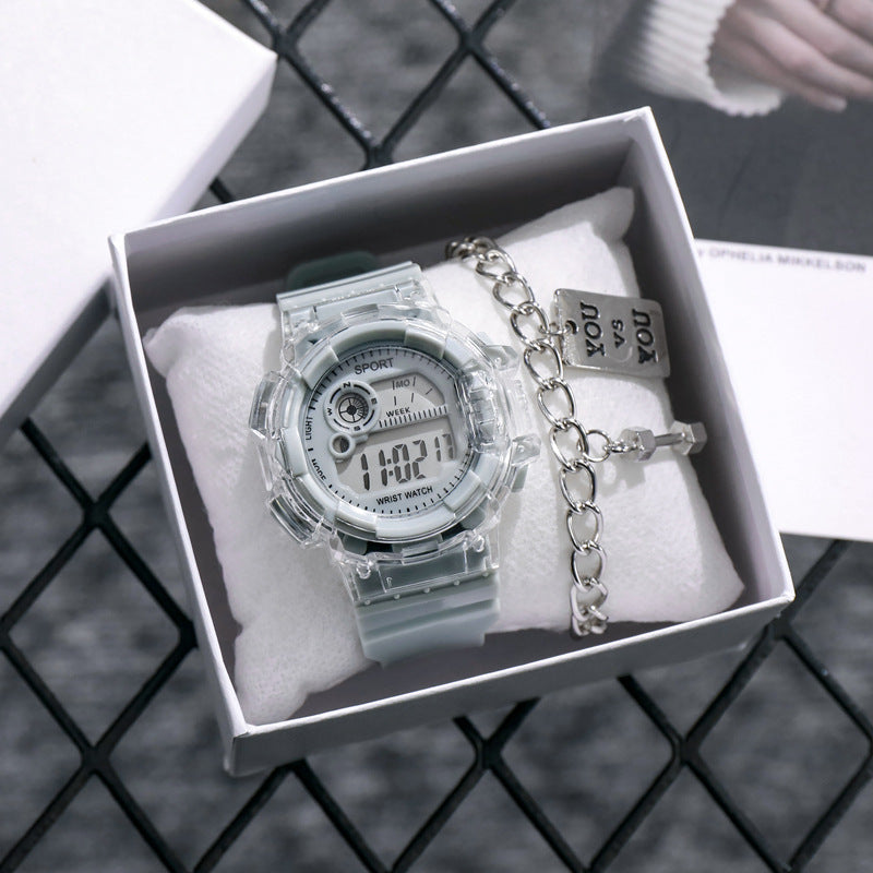 Men's Electronic Watch, Multifunctional Watch for Primary and Secondary School Students, Luminous Sports Watch, Unicorn Style, Harajuku