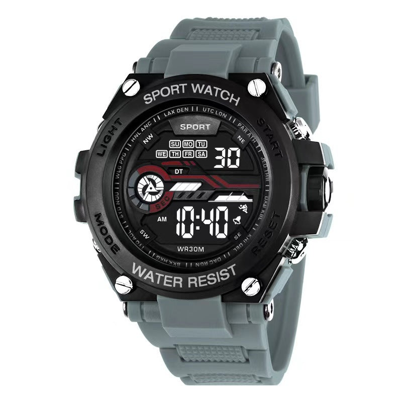 Foreign trade watches for teenagers, boys, junior and senior high school students, fashionable and trendy digital watches