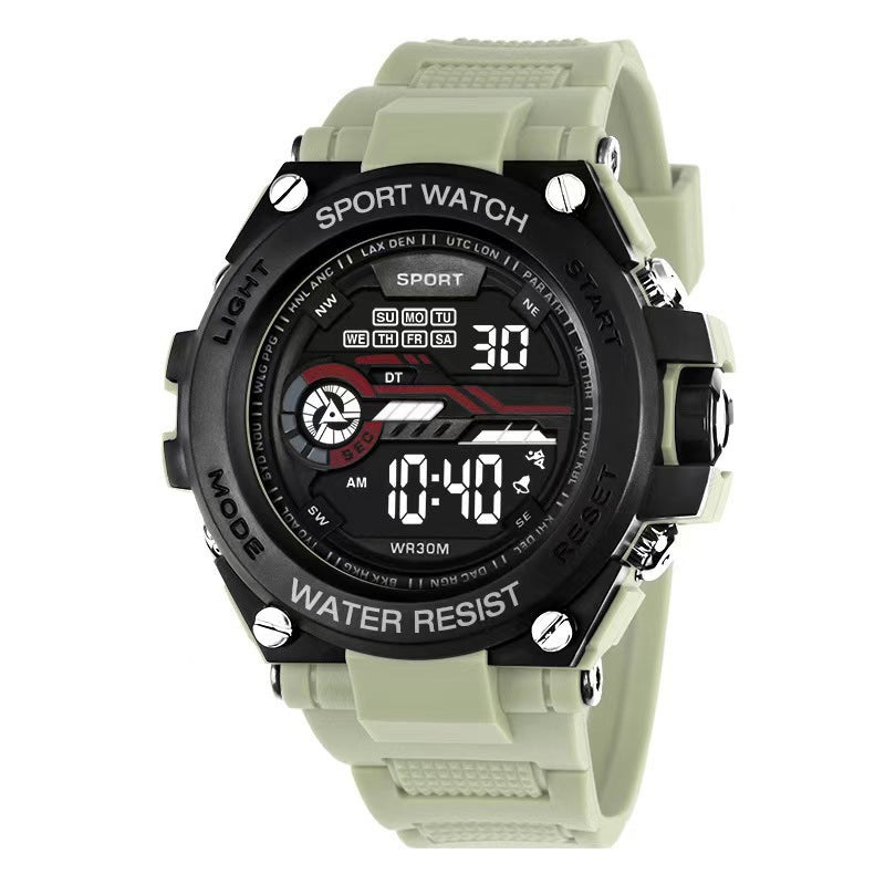 Foreign trade watches for teenagers, boys, junior and senior high school students, fashionable and trendy digital watches