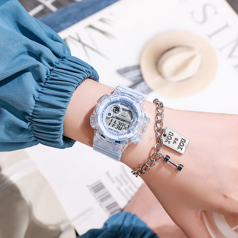 Men's Electronic Watch, Multifunctional Watch for Primary and Secondary School Students, Luminous Sports Watch, Unicorn Style, Harajuku