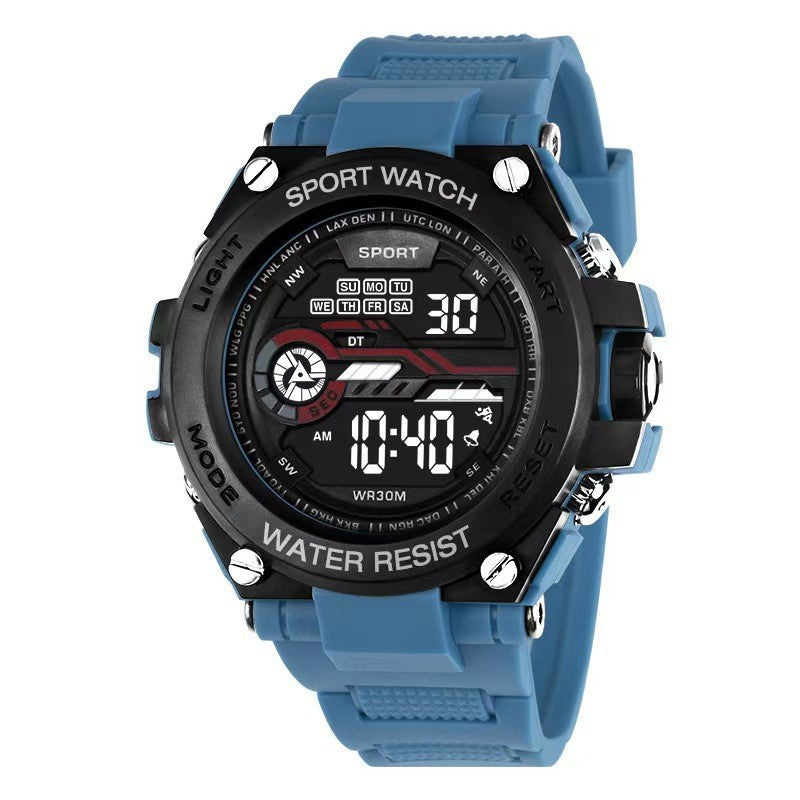 Foreign trade watches for teenagers, boys, junior and senior high school students, fashionable and trendy digital watches