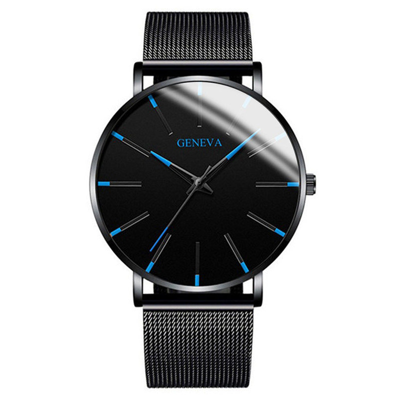 Popular stylish blue-hand men's watch